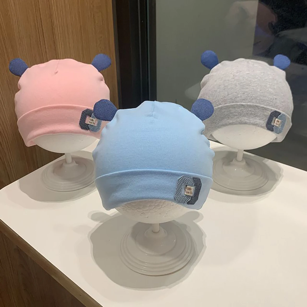 

Cute Cartoon Newborn Fetal Hat Autumn Winter Warm Kids Pullover Cap Soft Cotton Infant Beanie 4-24Month Boy Toddler Skullcaps