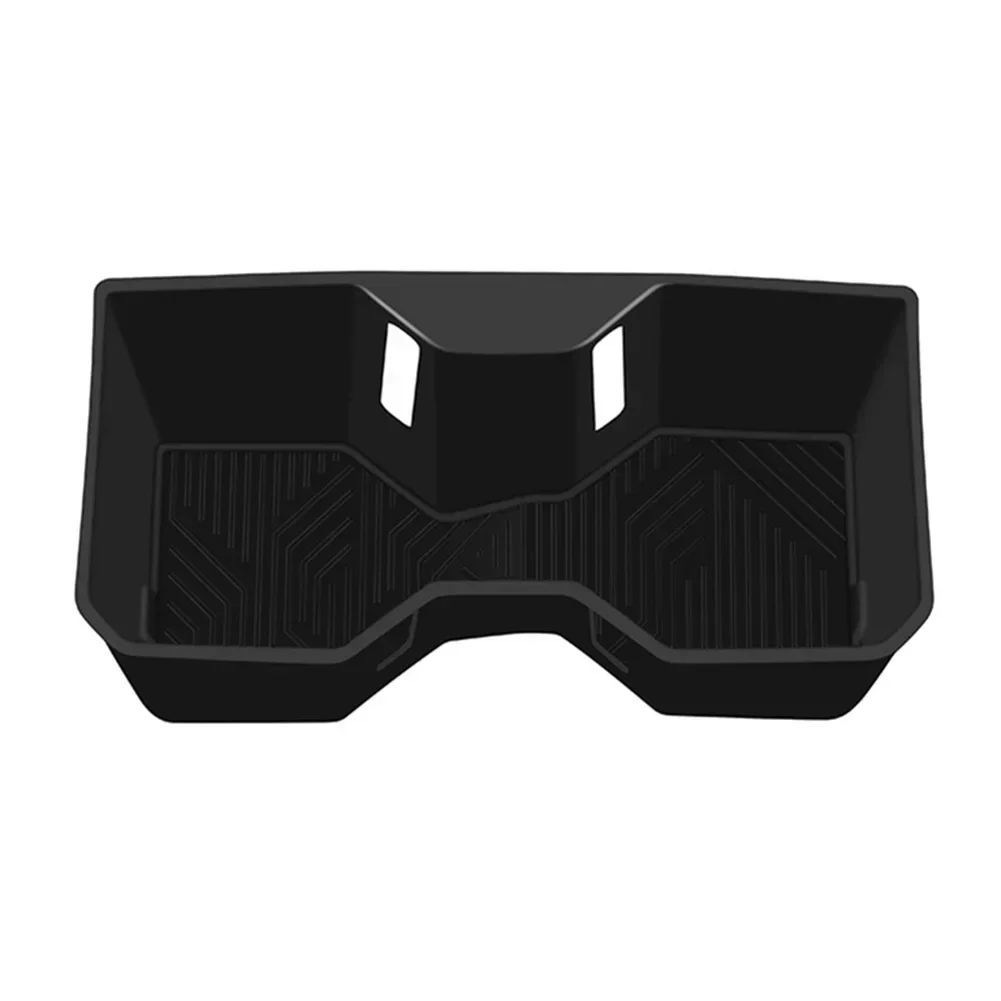 Car Storage Box For Toyota For Tacoma 2024 Central Control Water Cup Silicone Box Center Console Organizer Armrest Storage Box