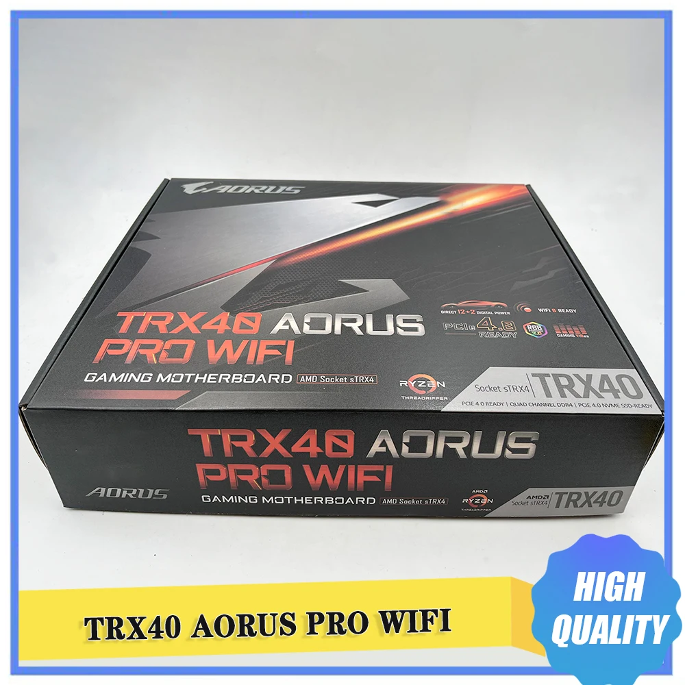 New TRX40 AORUS PRO WIFI For Gigabyte Motherboard sTRX4 TRX40 DDR4 256 GB Supports 3rd Gen Processors ATX