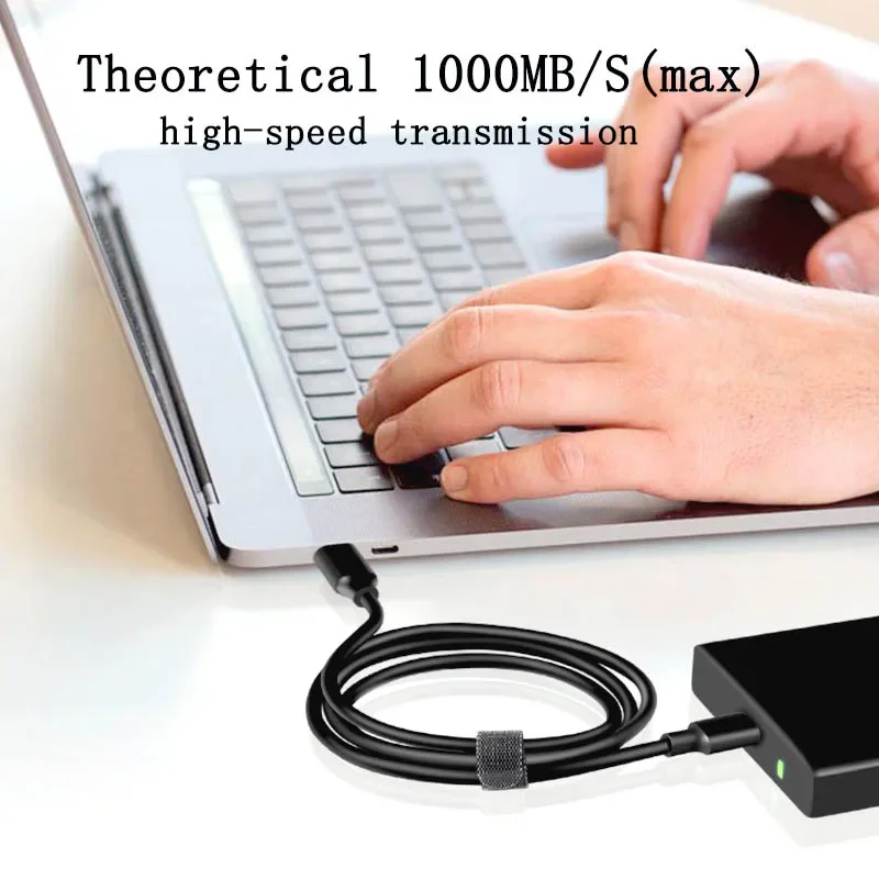 USB3.2 Gen2 10Gbps نوع C كابل يو إس بي أ إلى Type-C 3.2 نقل البيانات USB C القرص الصلب SSD كابل PD 60 واط 3A شحن سريع كبل شحن