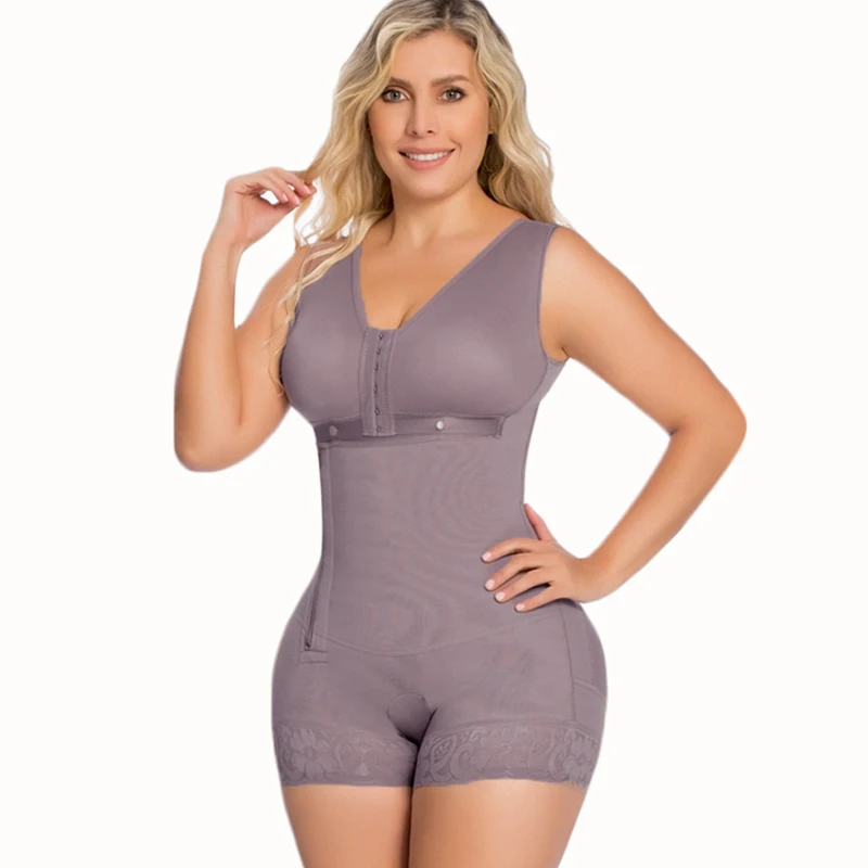 

Plus Size Postpartum Sleeveless Short Bodysuit Shaper