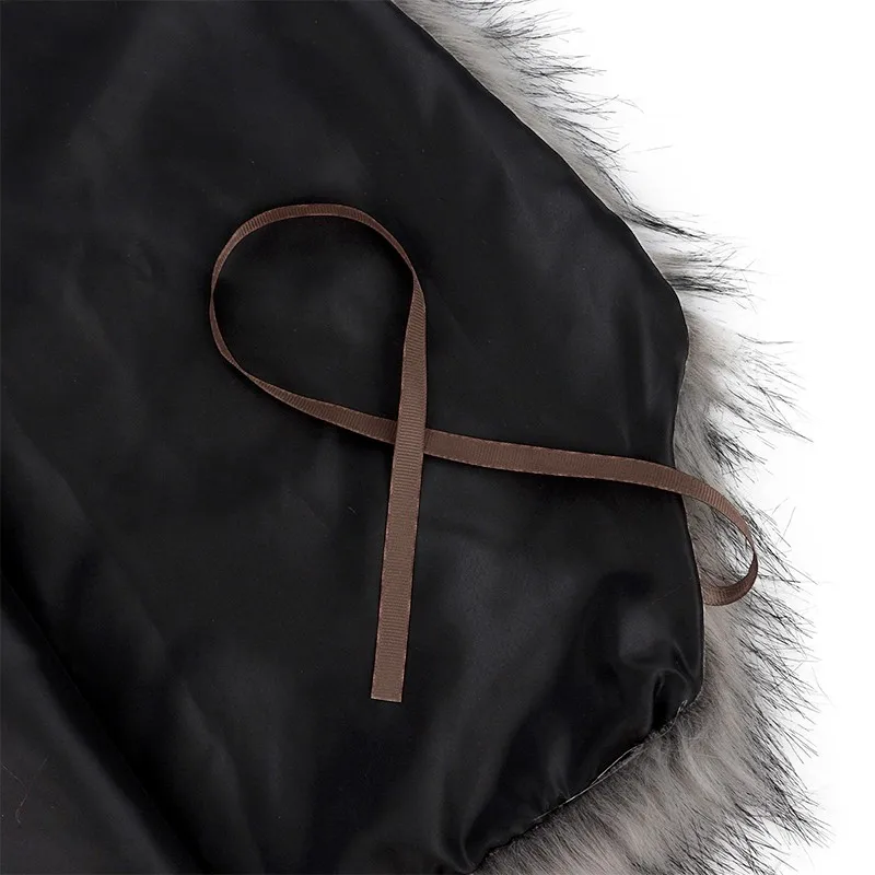 1pc Medieva Warrior Faux Fur Cape Shoulder Cloak Waist Belt Retro Costume Cosplay  Faux Fur Vest Brown Fuzzy Waistcoat Accessori