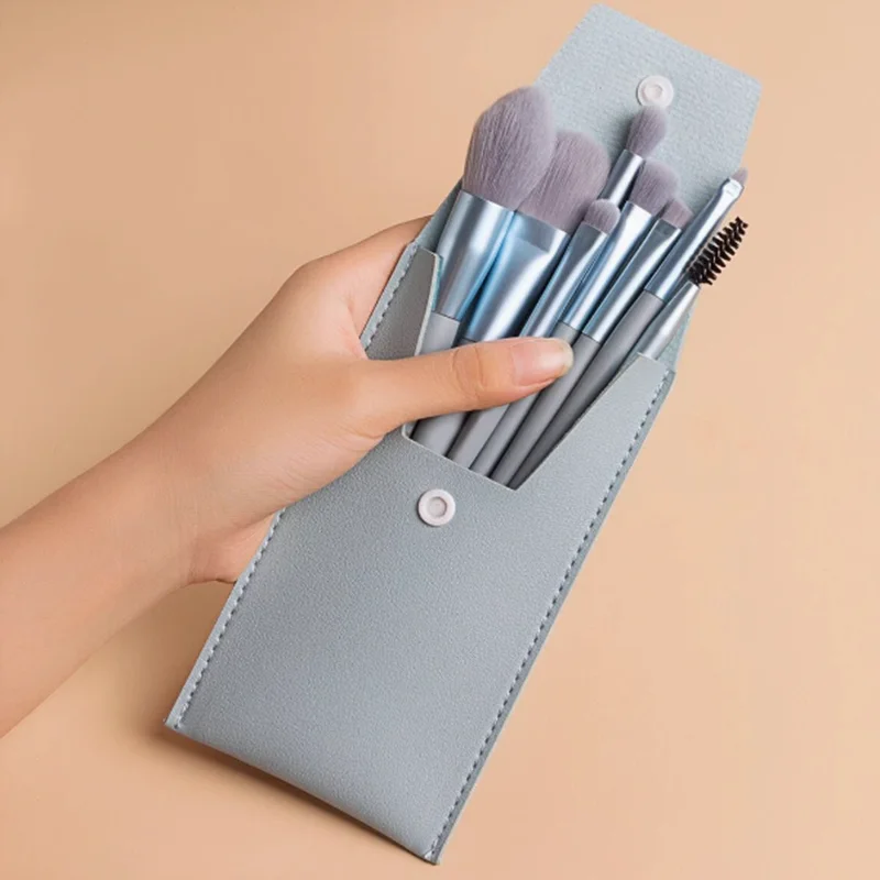 8 Makeup Brush Set Brush Set Full Set of Beauty Tools Storage Beginner Eyeshadow Loose Powder Brush 8 Set Children's Beauty