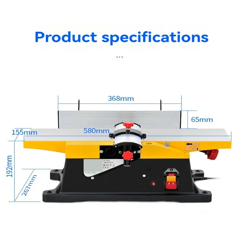 220V multifunctional electric planer, woodworking electric planer, woodworking desktop electric planer, household electric tools