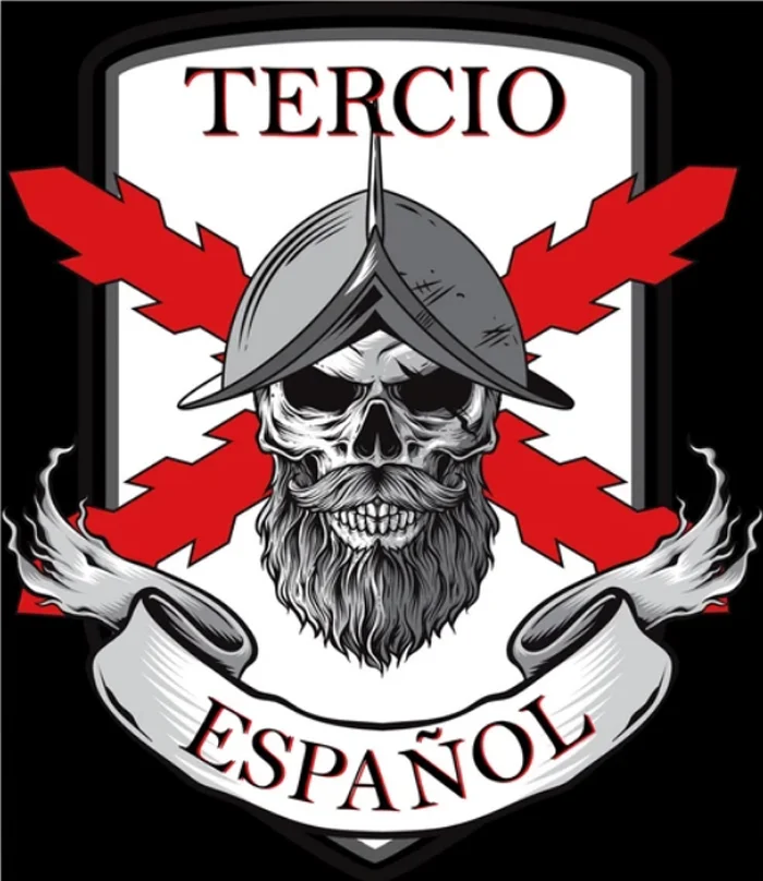 Burgundy Cross Spanish Tercio Helmet Skull T-Shirt 100% Cotton O-Neck Summer Short Sleeve Casual Mens T-shirt Size S-3XL