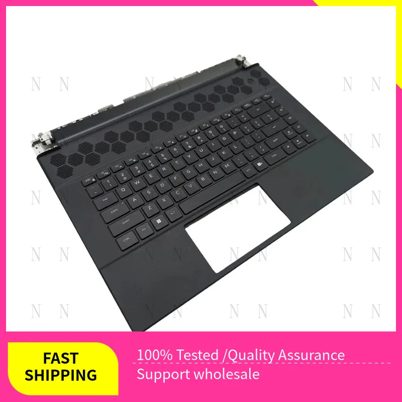XQ  New For Dell Alienware M16 R1 Palmrest With Backlit Keyboard CGM3Y 8TDGJ NC97W