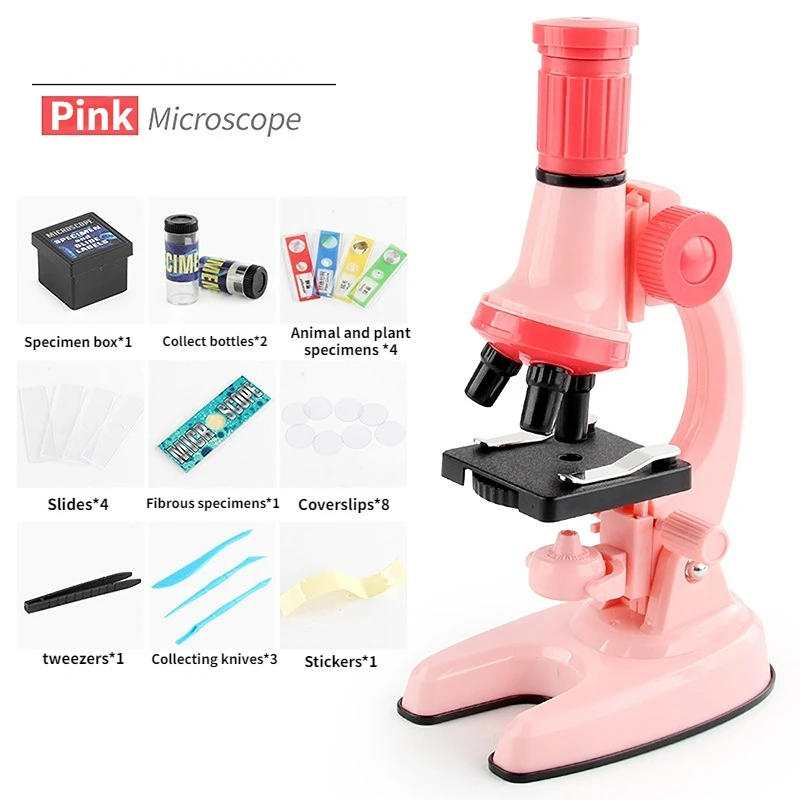 Novo Conjunto de Microscópio de Alta Definição para Explorar as Maravilhas da Ciência - Perfeito para Alunos do Ensino Fundamental!