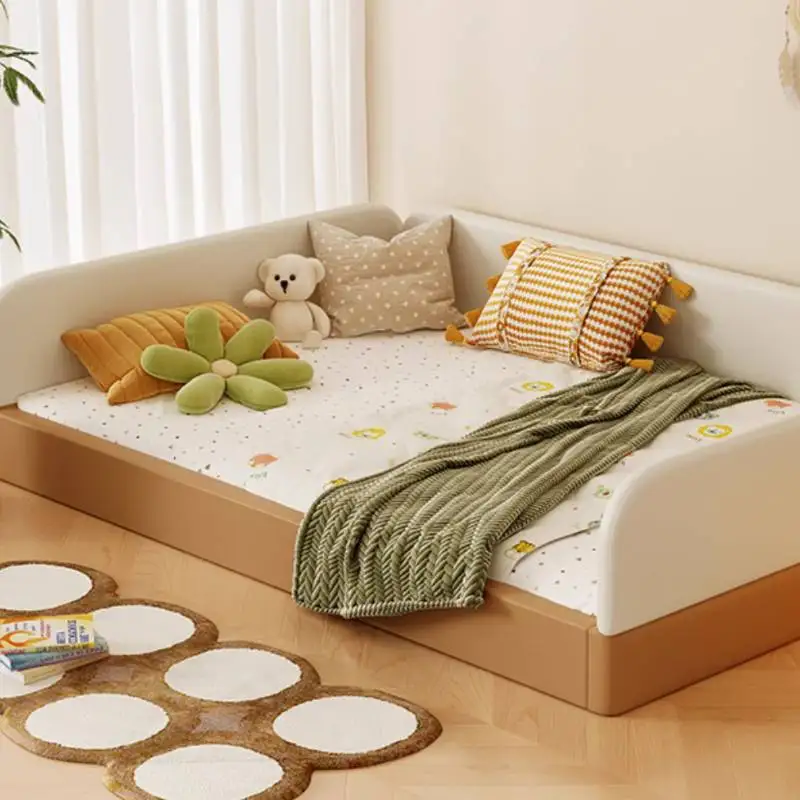 سرير أطفال عادي فاخر خشبي قابل للتوسيع تصميم فردي بسيط سرير أطفال على طراز الأميرة مخصص Lettino Per Bambini أثاث منزلي #6