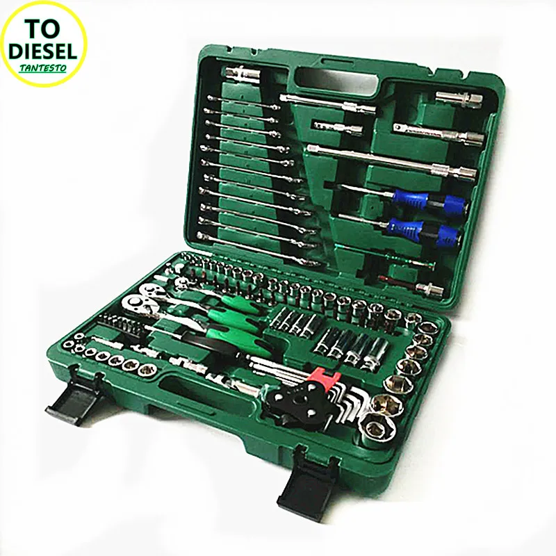 121PCS 72pins Car Repair Tool Set Sleeve Socket CRIN Injector Repair Tools