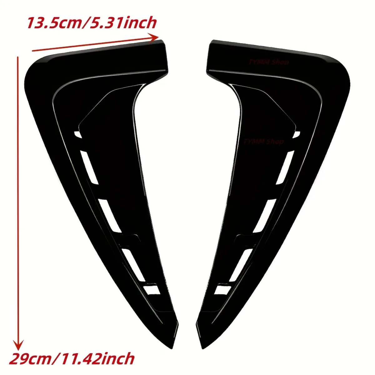 2PC M Sport For BMW X5 F15 2014-2018 Car Front Side Wing Fender Air Guide Vent Grill Grille Hole Emblem Trim Sticker Accessories