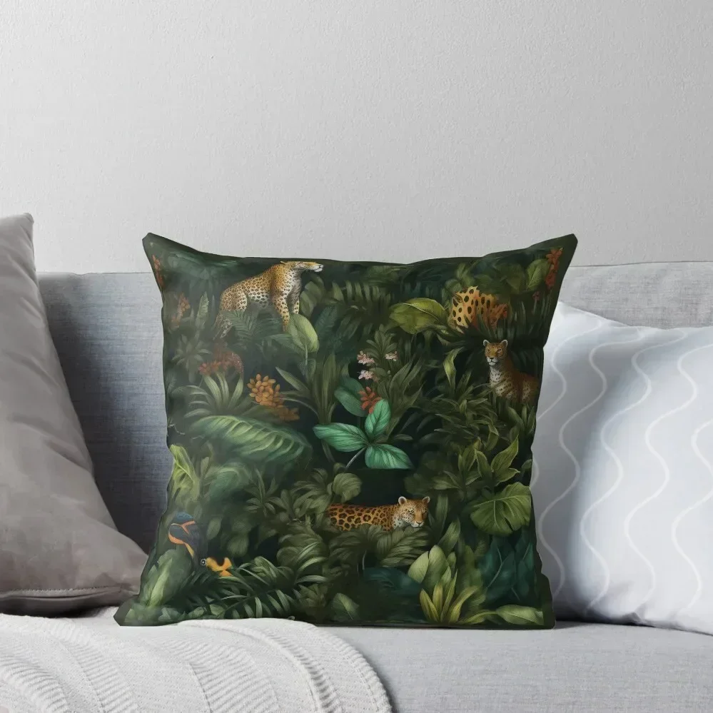 

Jungle Throw Pillow Cushions Home Decor Rectangular Cushion Cover Anime Plaid Sofa pillow