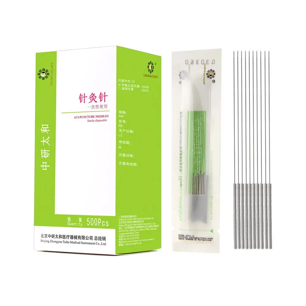 

acupuncture needle 500 pcs with tube disposable needle Zhongyan Taihe sterile needle Beauty acupuncture massager