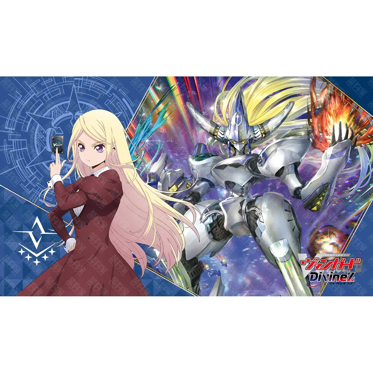 600x350mm Cardfight!! Vanguard Luard Playmat Destined One of Exceedance Impauldio Single Rubber Board Game Card Mat Toy Gifts