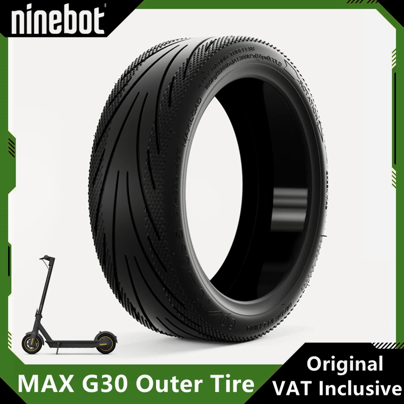 Original Front Tire For Ninebot by Segway Max G30 G30D G30P G30E G30LP G30L KickScooter 10Inch 60/70-6.5 Outer Tubeless Tyre