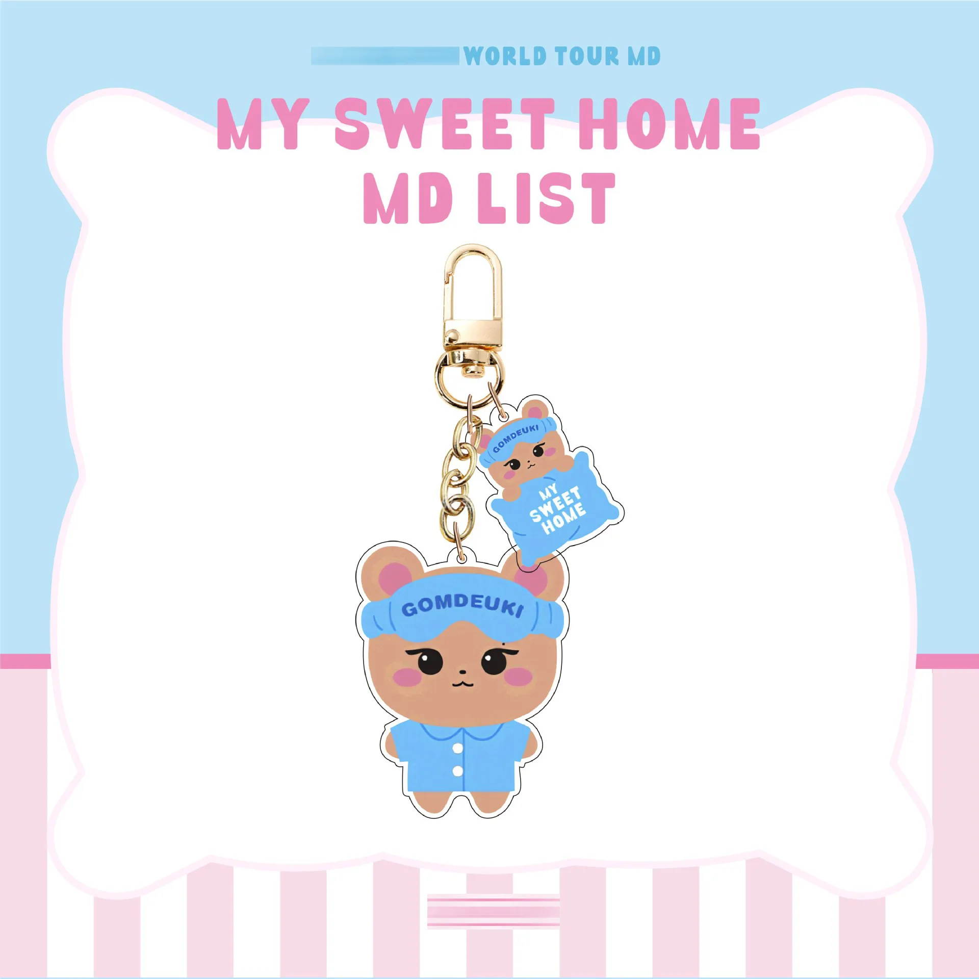 Kpop Cartoon Lisa Rose Jennie Jisoo World Tour Acrylic Keychain Keyring Bag Accessories My Sweet Home Key Chain