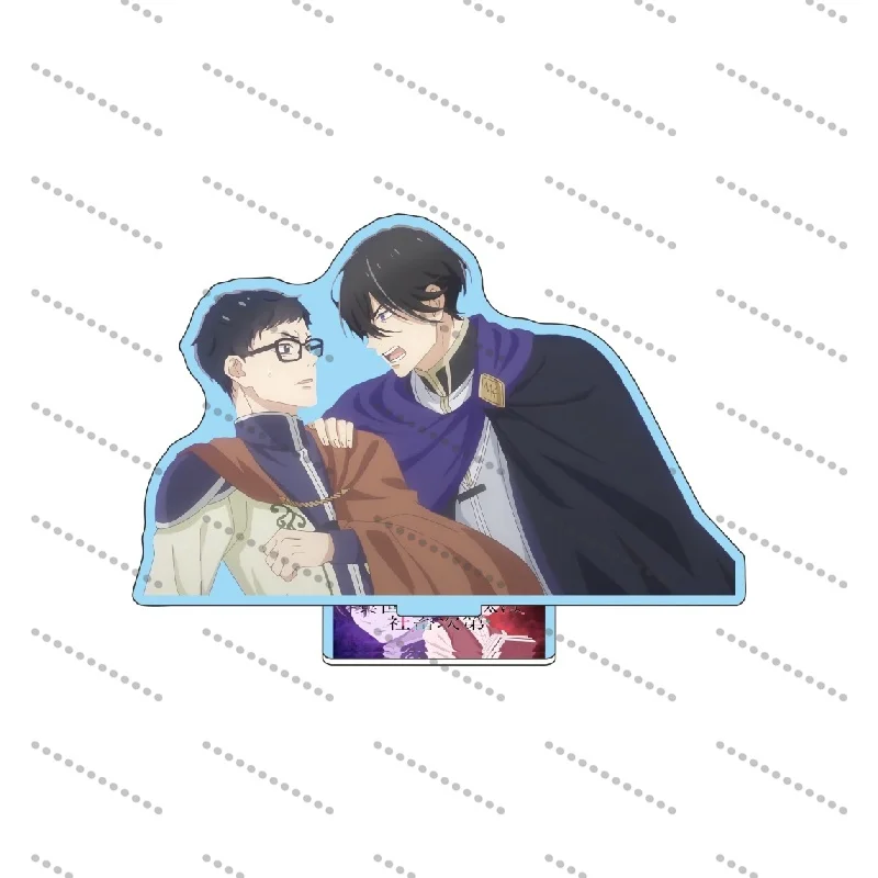 The Other World's Books Depend on the Bean Counter Anime Kondou Seiichirou Aresh Indolark Acrylic Stand Keychain Toys