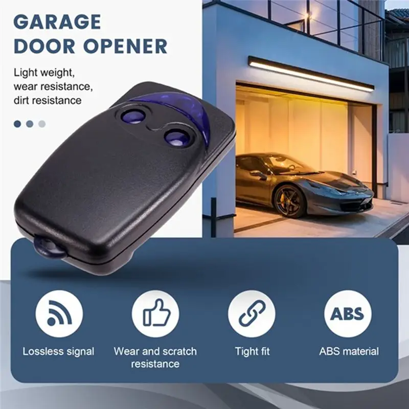M01K Handheld Transmitter 2 Button Remote Control 10 Pcs FLO2RS 433Mhz Garage Door Opener Rolling Code Flor-S Remote Control