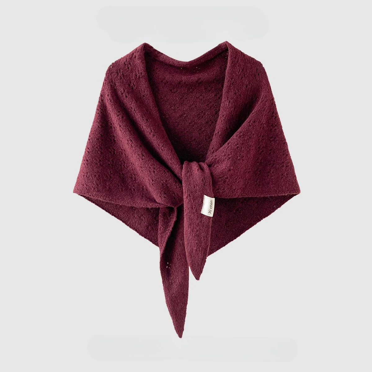 Korean style Winter Triangle Scarf For Women Warm Knit Scarves Hijab Solid Lady Shawl Wrap Female Pashmina Head Scarfs New