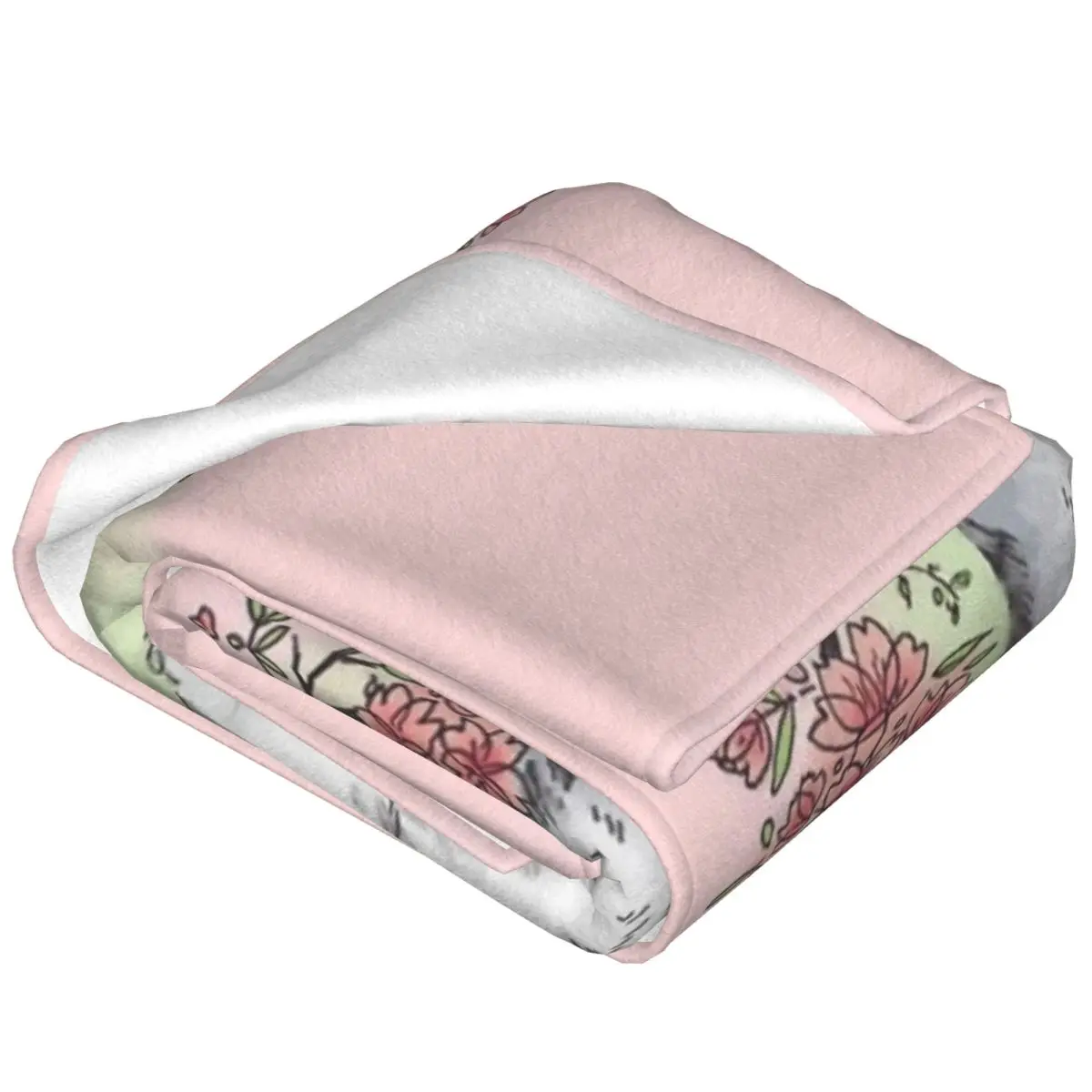 Flying Squirrel With Cherry Blossom Four Seasons Universal Blanket Campsites Can Be Laid Halloween Gifts