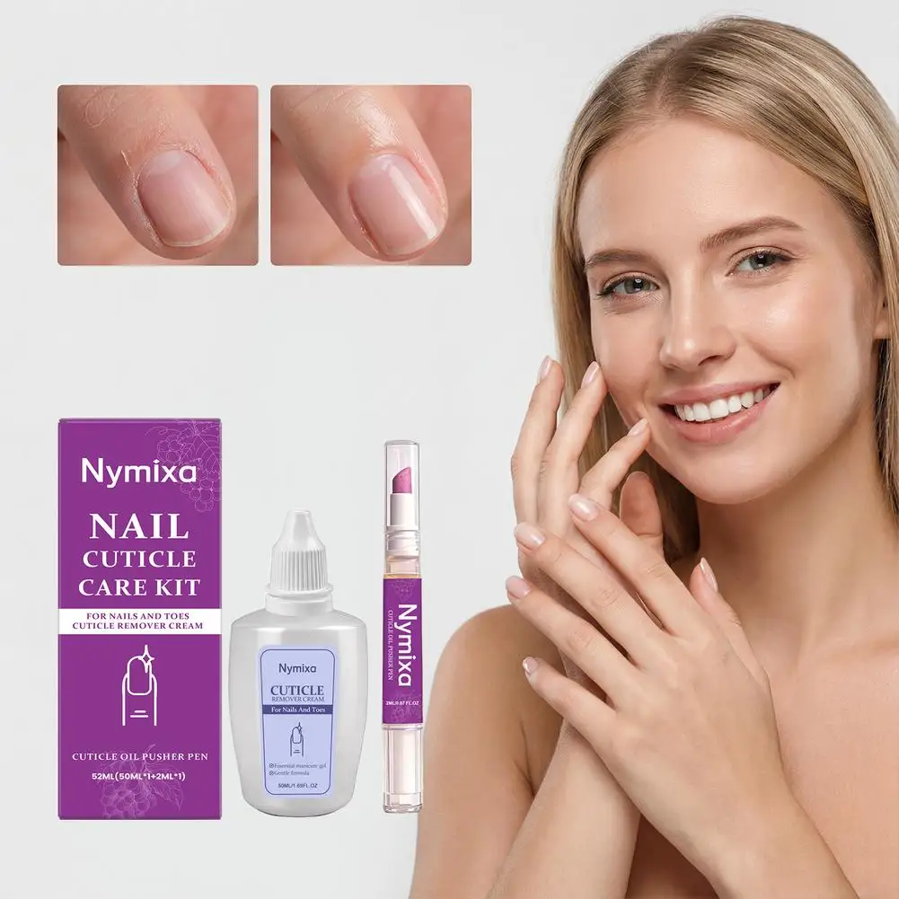 Nail Care Essence Pen Exfoliation Kit Moisturizes Gentle Cuticle Remover For Dry Nails Hands Manicure Care Tool