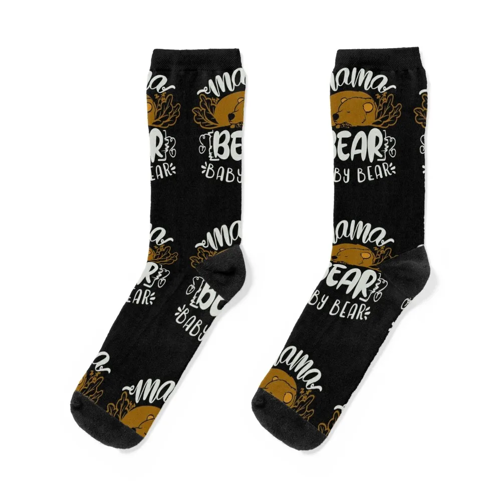 Mama Bear Baby Bear Socks kids Sports colored snow Luxury Woman Socks Men's