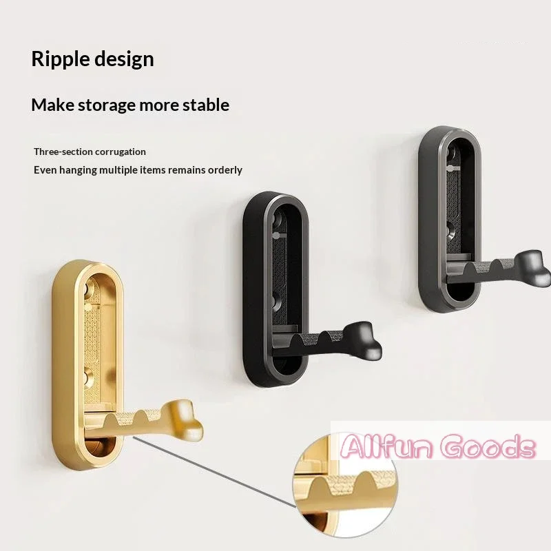 [TG835]Concealed Folding Wall Hooks Heavy Duty Space Saving For Entryway Hanging Keys Bags Towels