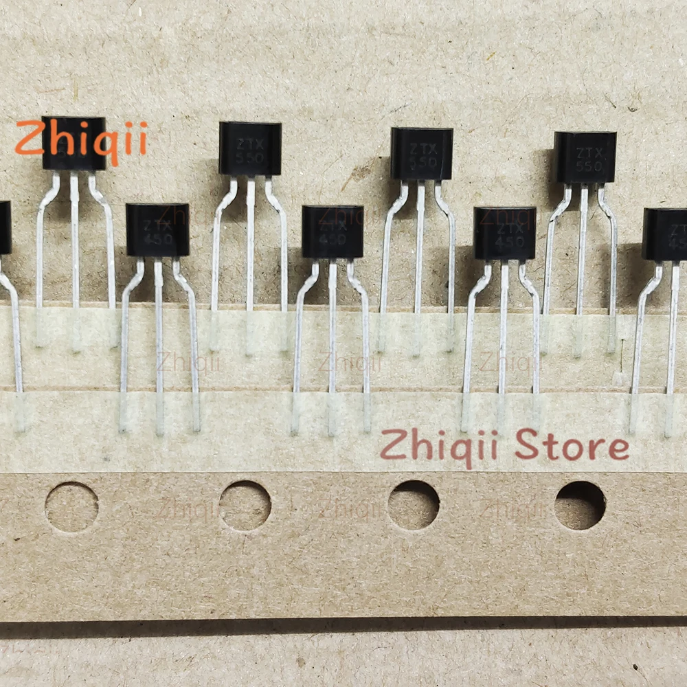 5pair-30pair ZTX450 ZTX550 Original new DIODES/ZETEX ZTX450 ZTX550 Copper foot Transistor ZTX450STZ ZTX550STZ Black face Taping