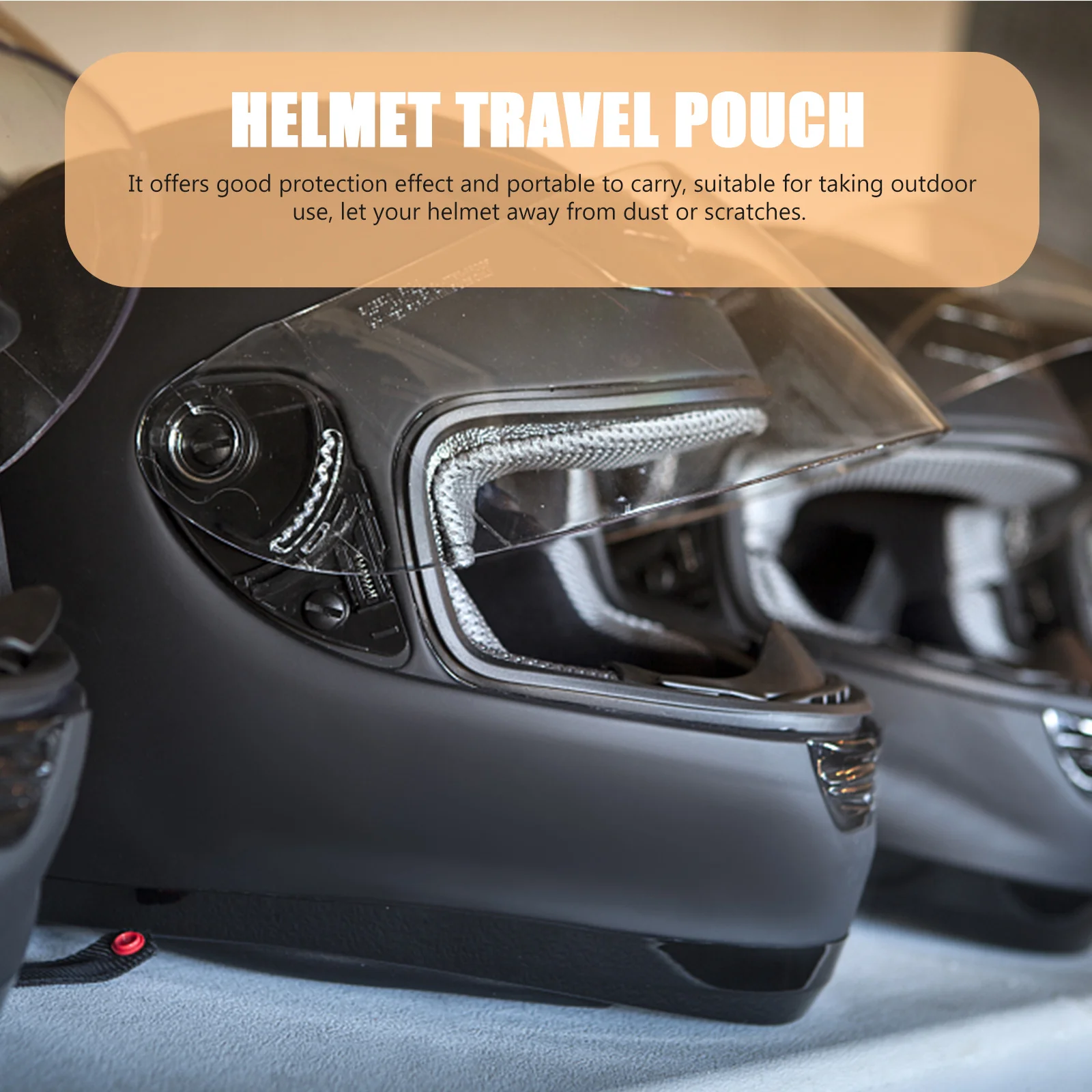 Cap Storage Bag Organizer Lockable Motorcycle Carrier Hat Oxford Cloth Helment