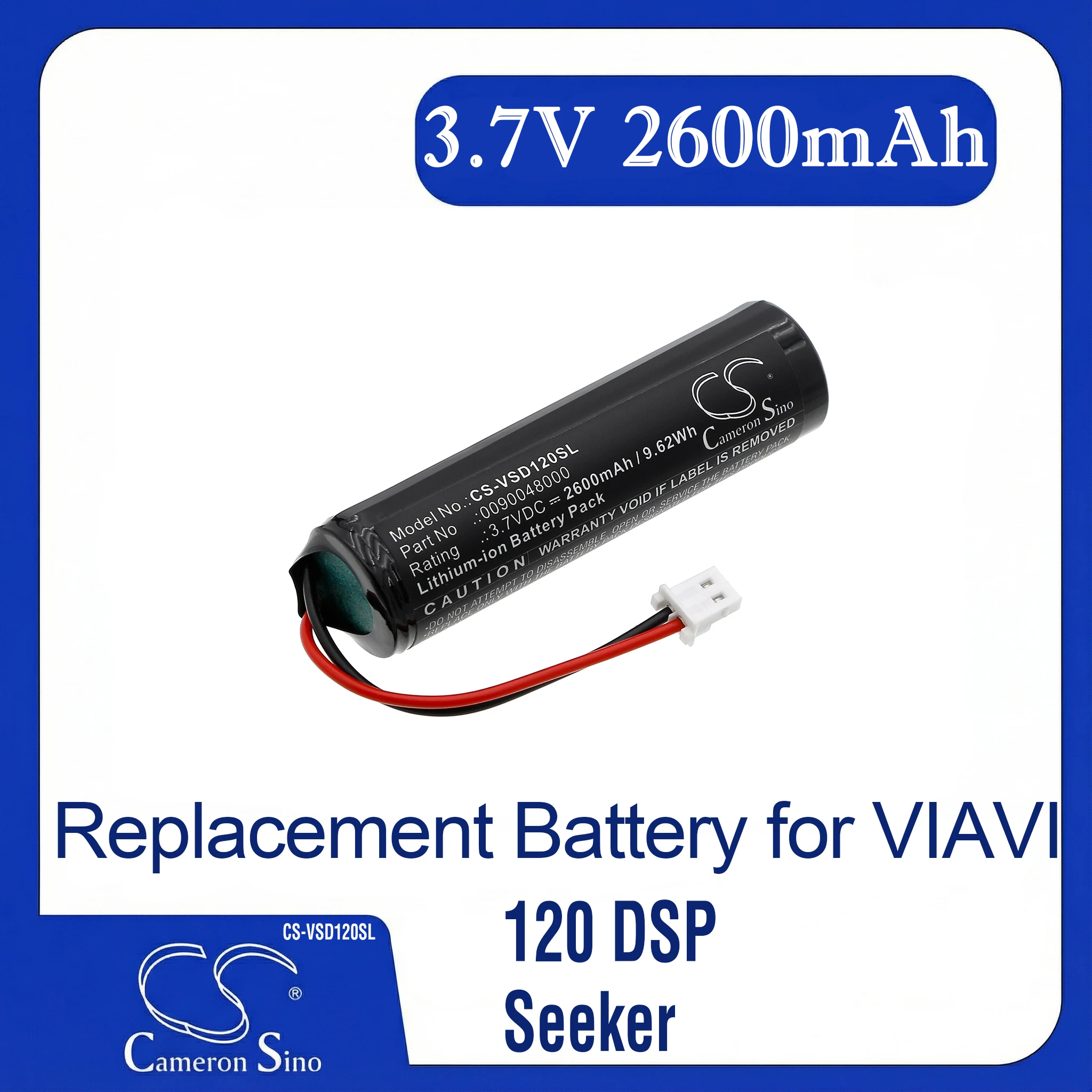 

Cameron Sino Replacement Battery for VIAVI 120 DSP, Seeker, Seeker D,, Fits P/N 0090048000,6233224-019010-MX