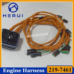 219-7461 E345D E349D Excavator Engine Harness 2197461 For C11 C13 Engine Wiring Harness