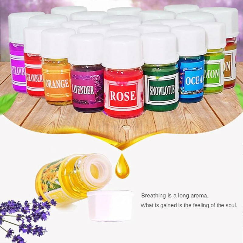 36*3 Ml Water-soluble Oil Essential Oils for Aromatherapy Lavender Oil Humidifier Oil with 12 Kinds of Fragrance