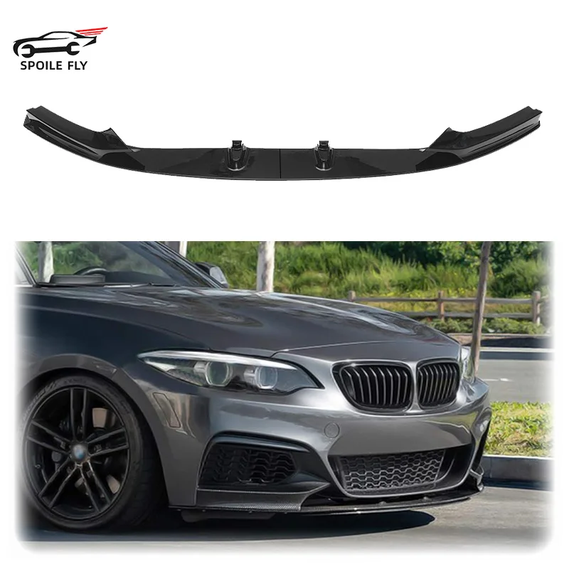 

2014 To 2021 4pcs For BMW 2 Series F22 F23 M Sport Coupe 2-Door Front Bumper Lip Lower Splitter Spoiler Trim Plate Blade Guard