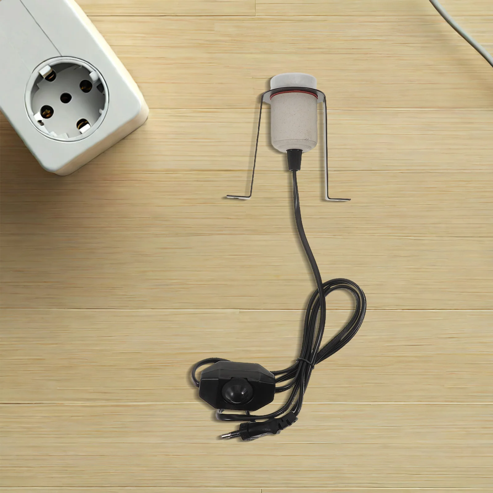 セラミック爬虫類ヒートエミッターランプホルダー高温耐性調整可能カメトカゲヘビ育雛器ヒートランプペット用