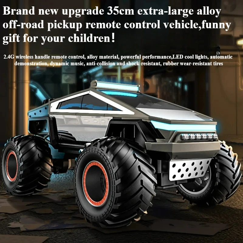 

Cool Stuff Birthday Gift-JJRC 35cm Super Alloy Off-road Rc Truck,Remote Control Car Model,Simulation Cyber Rc Cars,Toys For Boys