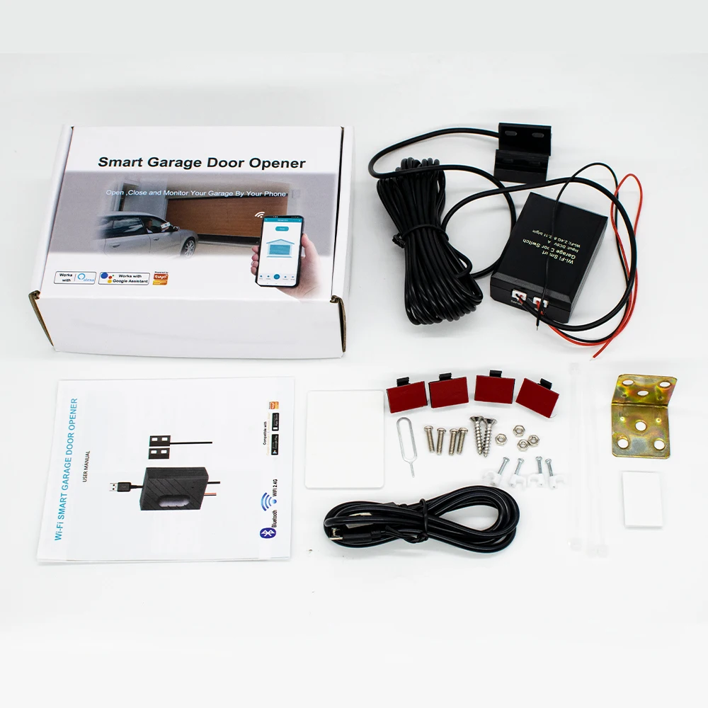 Moduł WiFi do inteligentnych bram garażowych z czujnikiem 5V DC, sterowanie głosowe Tuya Alexa do automatycznych bram skrzydłowych (nie wymaga huba) 1-10 szt.