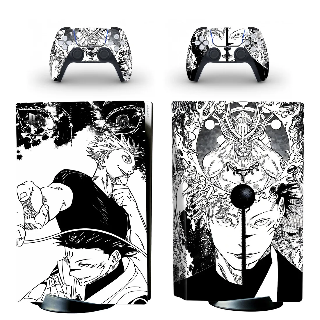 Anime Satoru Gojo VS Ryomen Sukuna PS5 Disc Skin Sticker decalcomania Cover per Console Controller PS5 Disk Skin Sticker vinile