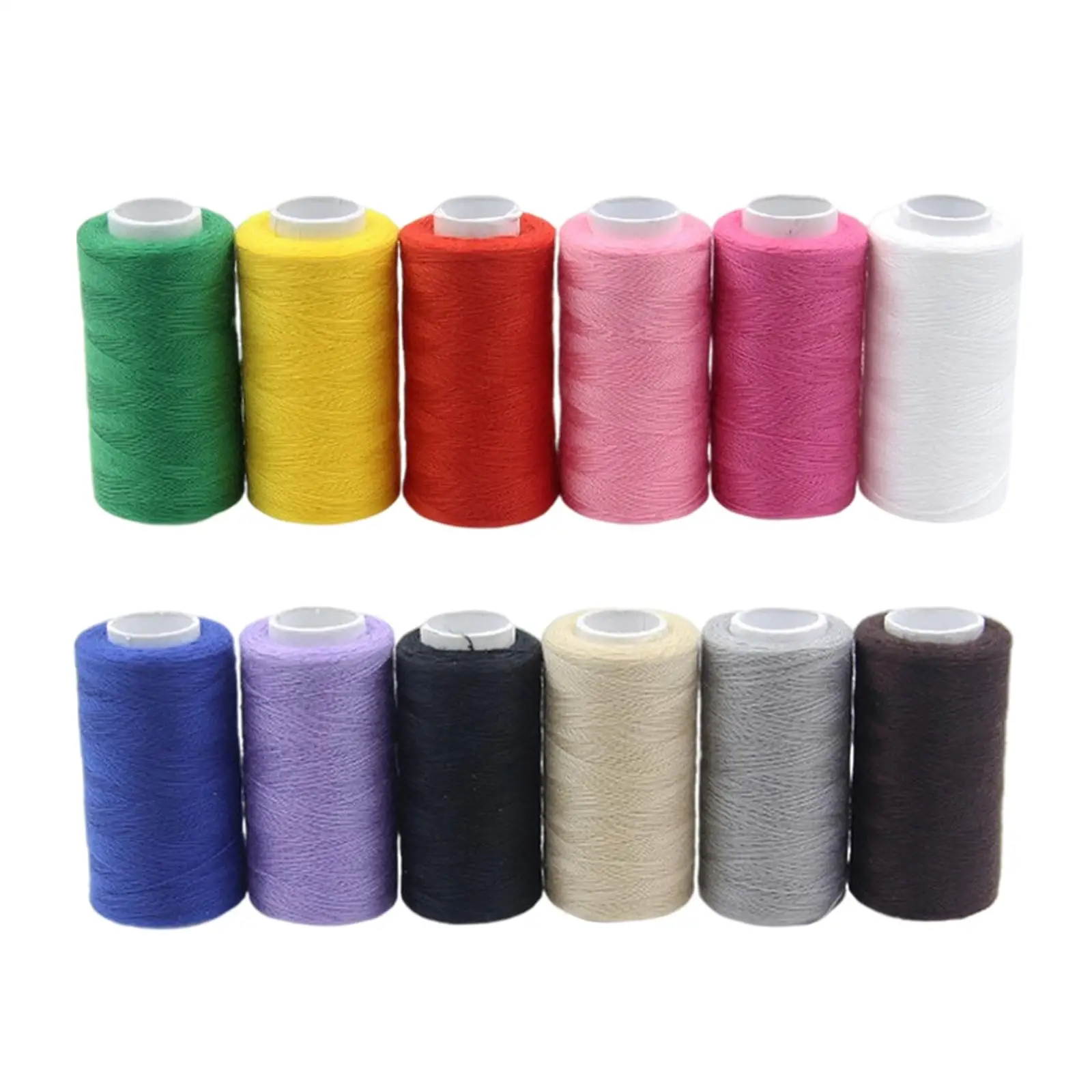 12 pz cucito Threds Set 12 colori poliestere sordinato colorato 350M bobine per cucire Mchine Quilting ricamo Hnd cucito