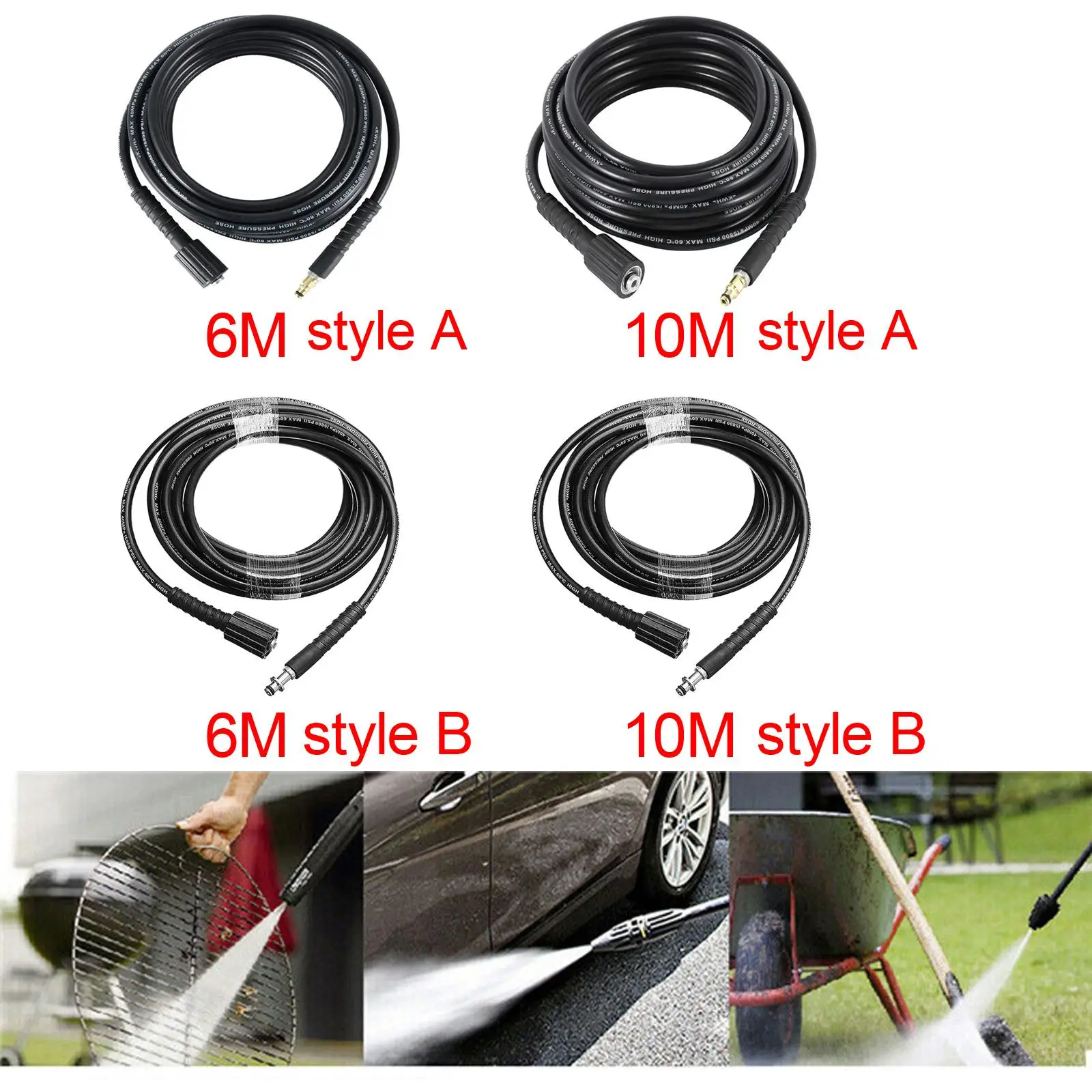 Replacements Pressure Washer Hose Power Washer Hose High Pressure Pipe Hose for K2 K3 K4 K5 Pressure Washers Cleaner Accessory