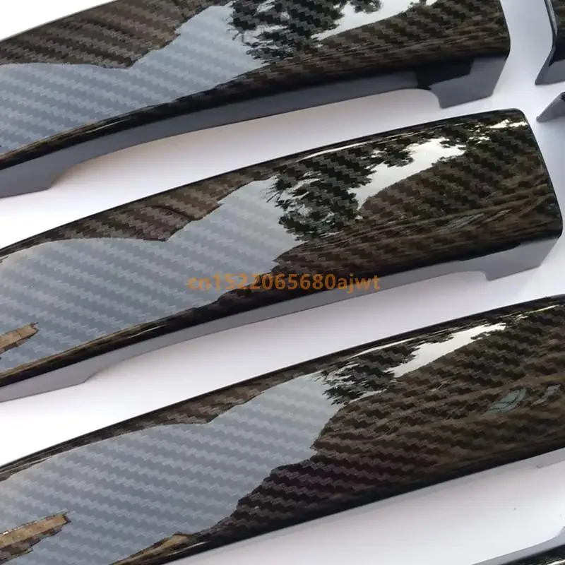 Carbon fiber Car Door Handle Cover Trim for Ford Focus 2 MK2 2005 2006 II for Focus 3 MK3 III 4 MK4 C-Max Kuga Escape Sticker