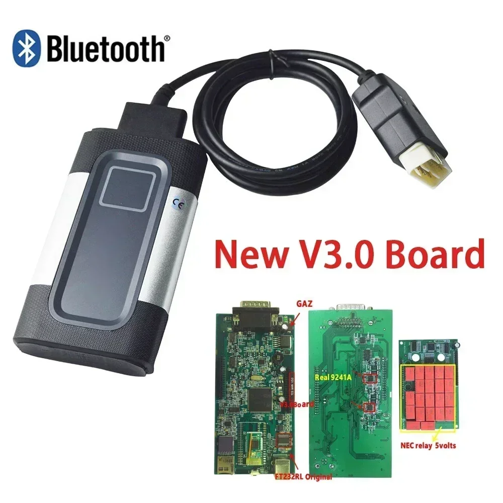 Cars Trucks A+ Quality Single Board DS150e New VCI 2020.23 Update To 2022.10 Request Use OBD2 Pro Online Diagnostic Device DS150