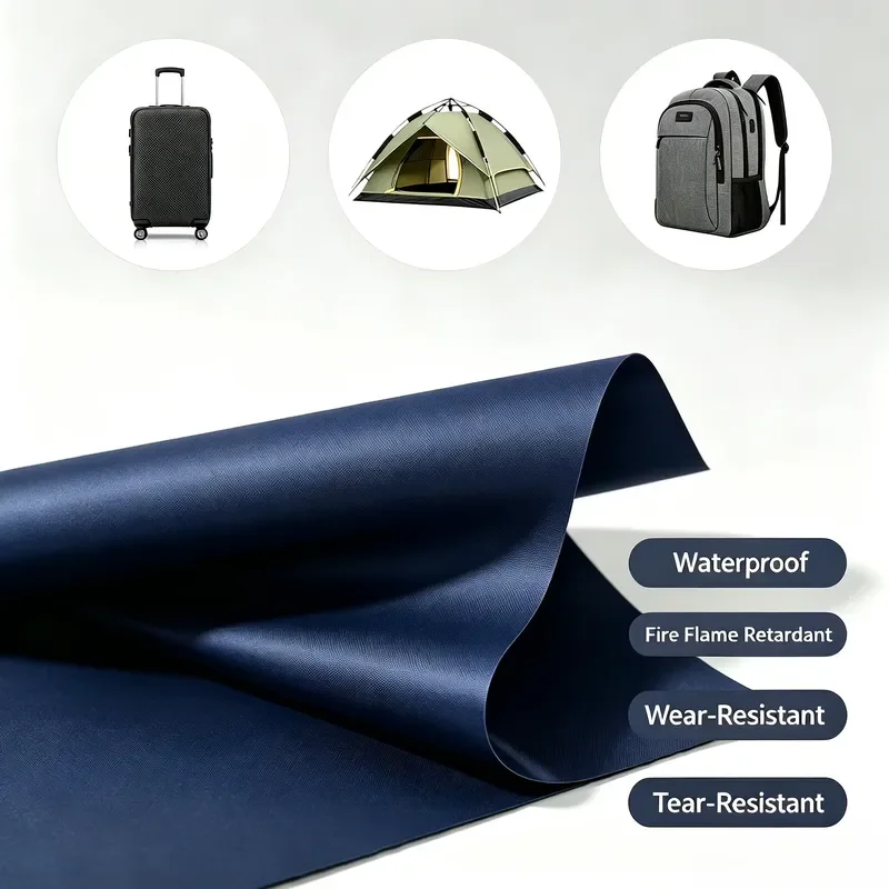 Custom Oem 100% Polyester 600D Pvc Coated Water Proof Material Fabric for Tent Sports Bag