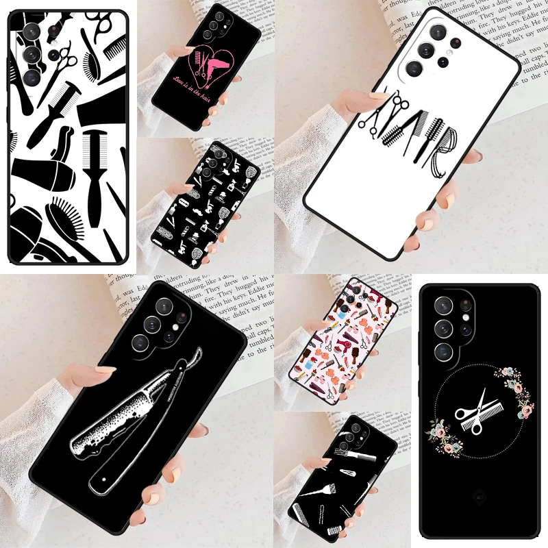 Hair Stylist Tools Cell Phone Case for Samsung Galaxy S26 Ultra S25 S24 S23 S22 S21 S20 Note10 Cover