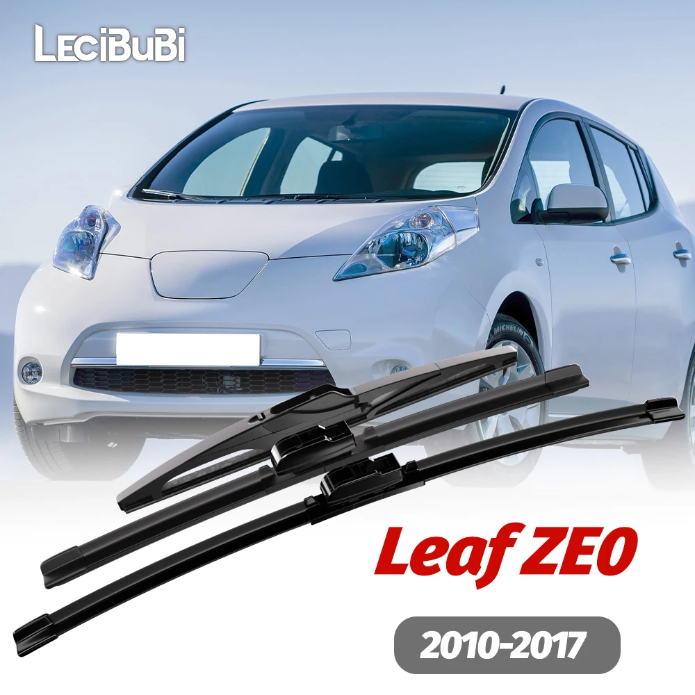 1 مجموعة الجبهة والخلفية ممسحة زجاج أمامي شفرات مساحات الزجاج الأمامي لنيسان ليف ZE0 2010-2017 2011 2012 2013 2014 2015 اكسسوارات