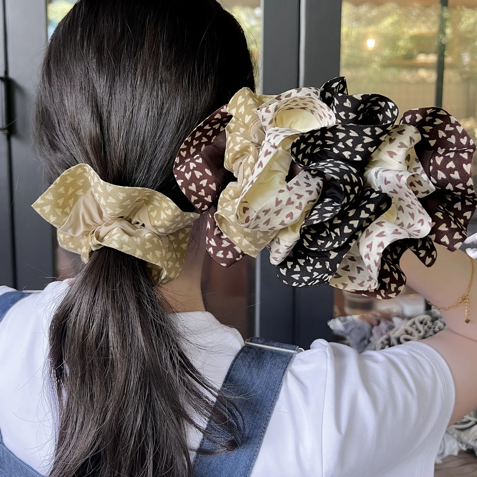 1PC Satin Scrunchie… - image