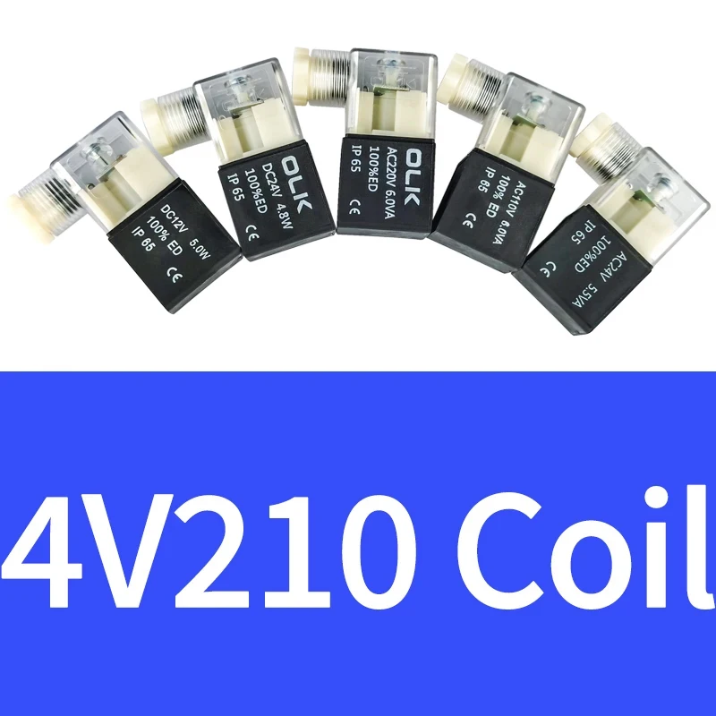 4V210-08 Magnetventilspule, DC24V, DC12V, AC220V, AC110V – Detail 1