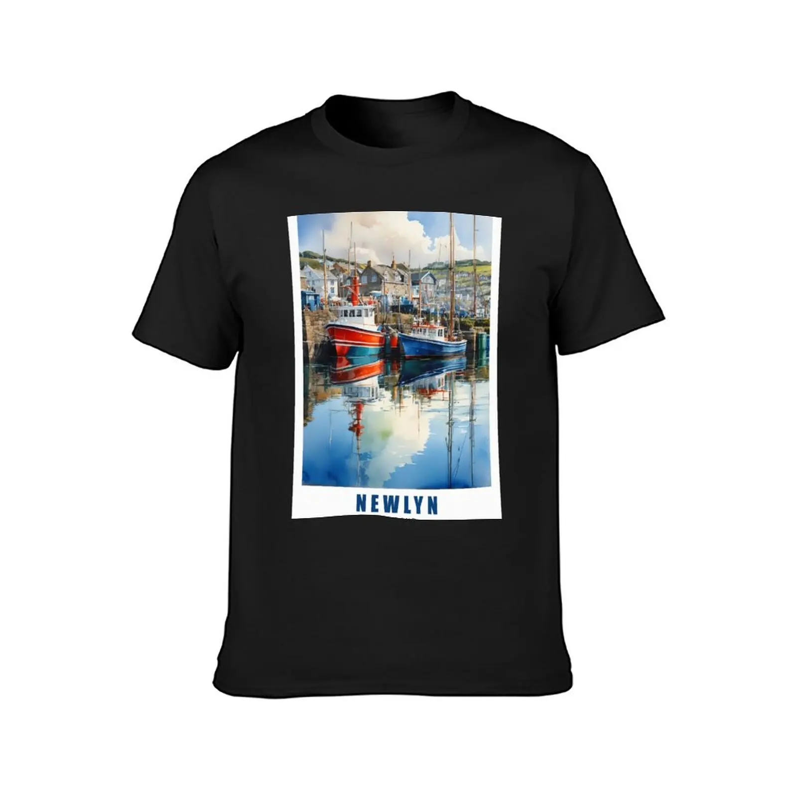 NEWLYN / Cornwall, England : Fisherman's Haven: Exploring the Maritime Heritage of Newlyn T-Shirt blanks Men's t shirts