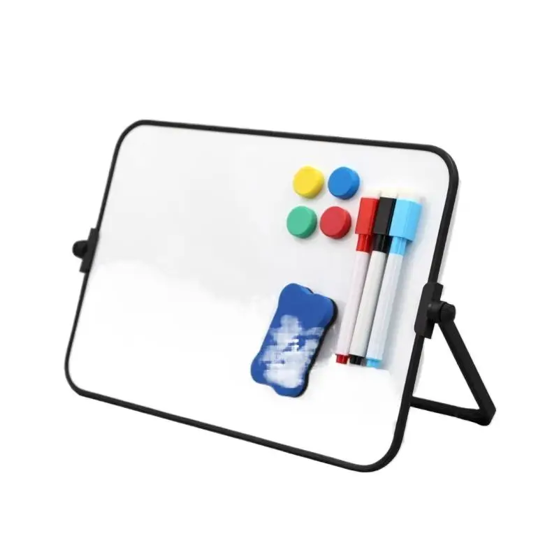 1 Papan Tulis Magnetik Dua Sisi Dapat Dihapus Dengan Pena & Penghapus, Portabel Untuk Catatan Kelas Kantor Rumah, Pengajaran & Presentasi