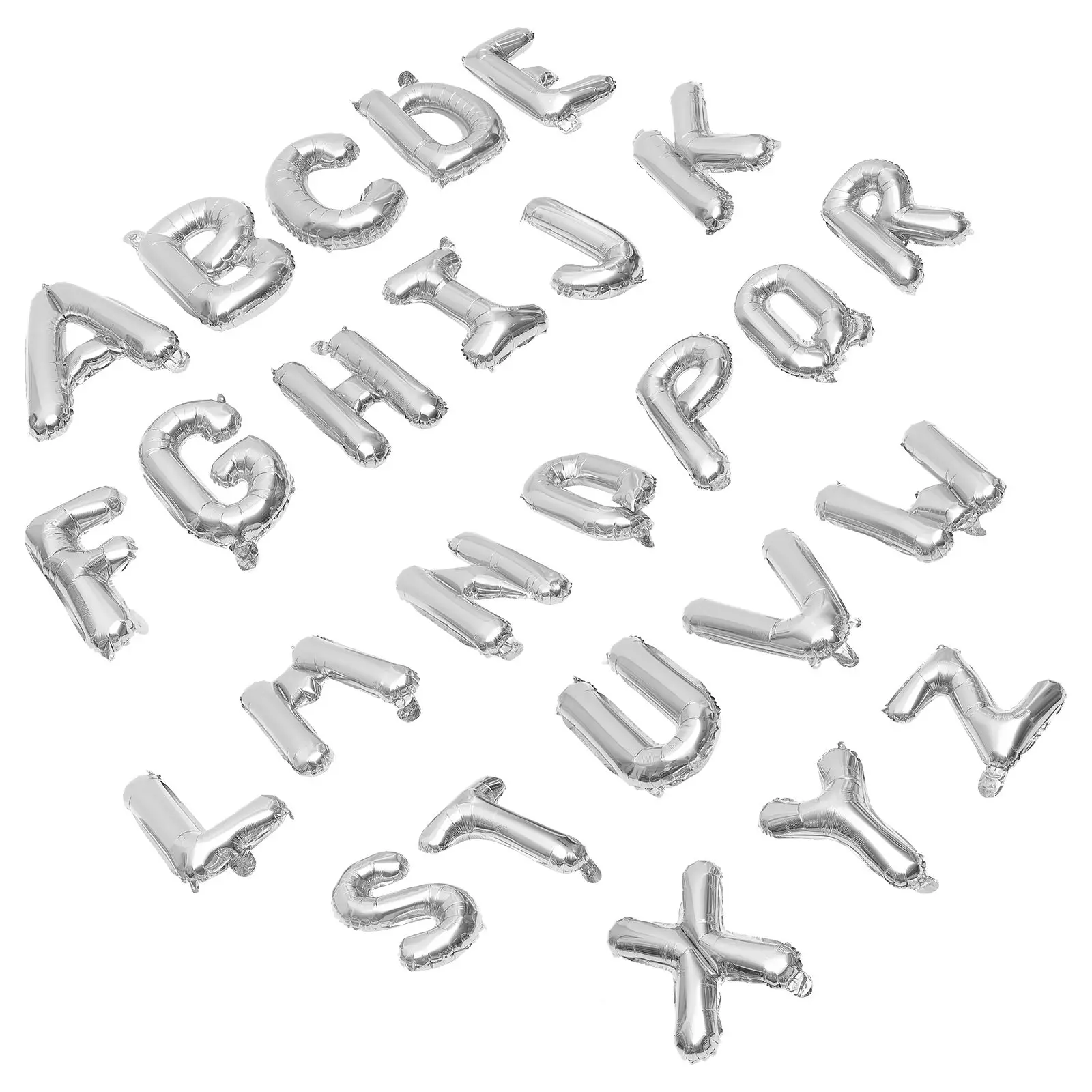 

26 Pcs 16 Inch Alphabet Foil Reusable Wedding Birthday Supplies Letter Balloons Aluminum Film Balloons