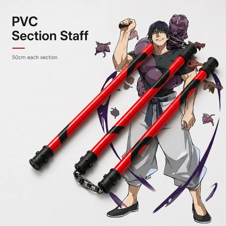 

16inch Toji Fushiguro Three-Section Staff Sword Sansetsukon Anime Jujutsu Kaisen Cosplay Prop Japanese Katana Sabre Toy Gift