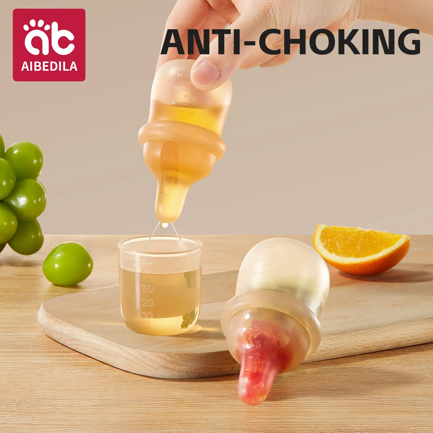 AIBEDILA الطفل الطب المغذية الاطفال تغذية مصاصة تغذية الطب زجاجة صغيرة الرضع مكافحة الاختناق الأطفال الطب المغذية #3